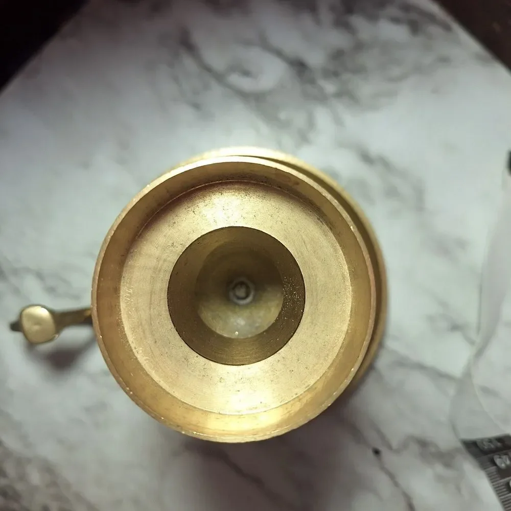 Vintage Mid 20th Century Brass‎ Candle Holder 3.5